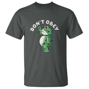Portland Frog T Shirt Don't Obey Inflatable Costume Protest - Print Your Wear