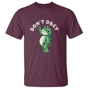 Portland Frog T Shirt Don't Obey Inflatable Costume Protest - Print Your Wear