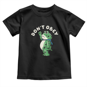 Portland Frog Toddler T Shirt Don't Obey Inflatable Costume Protest - Print Your Wear