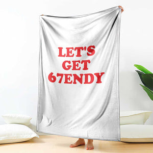 Let's Get Sendy 67 Throw Blanket Funny 6 7 Six Seven 6 7endy Meme TS10 Print Your Wear