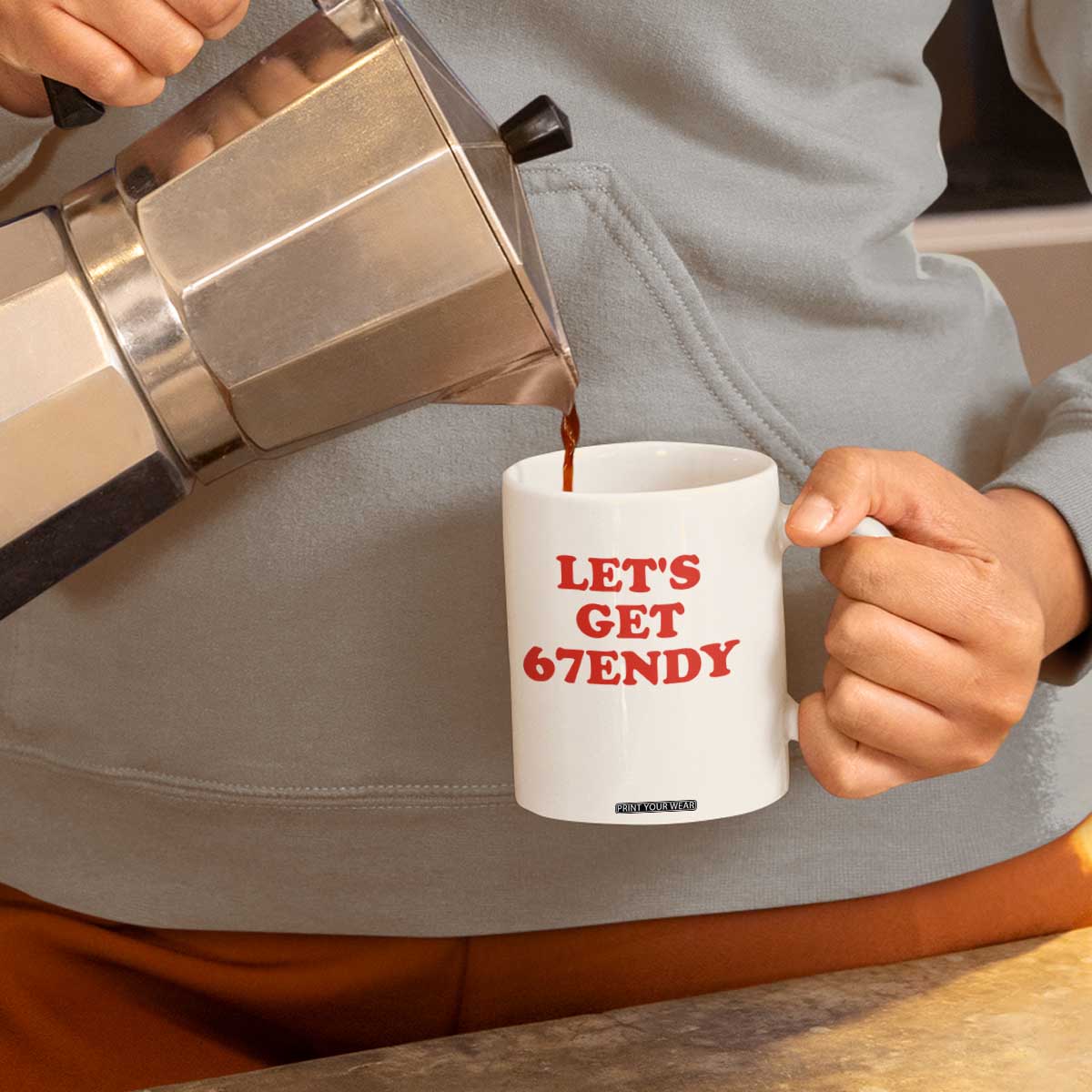 Let's Get Sendy 67 Coffee Mug Funny 6 7 Six Seven 6 7endy Meme TS10 Print Your Wear