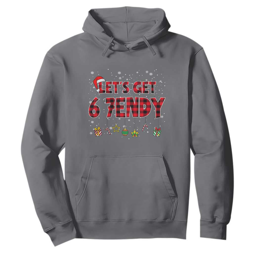 Six Seven Christmas Hoodie Let's get Sendy 7endy Funny 67 6 7 Meme Gen Alpha Slang TS10 Charcoal Print Your Wear