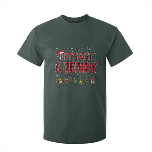 Six Seven Christmas T Shirt For Kid Let's get Sendy 7endy Funny 67 6 7 Meme Gen Alpha Slang TS10 Dark Forest Green Print Your Wear