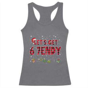 Six Seven Christmas Racerback Tank Top Let's get Sendy 7endy Funny 67 6 7 Meme Gen Alpha Slang TS10 Charcoal Print Your Wear