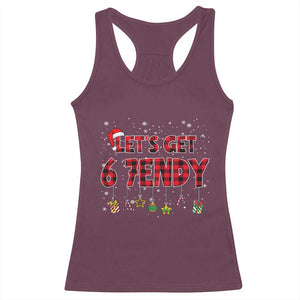 Six Seven Christmas Racerback Tank Top Let's get Sendy 7endy Funny 67 6 7 Meme Gen Alpha Slang TS10 Maroon Print Your Wear