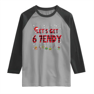 Six Seven Christmas Raglan Shirt Let's get Sendy 7endy Funny 67 6 7 Meme Gen Alpha Slang TS10 Sport Gray Black Print Your Wear
