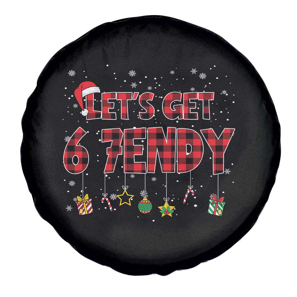 Six Seven Christmas Spare Tire Cover Let's get Sendy 7endy Funny 67 6 7 Meme Gen Alpha Slang TS10 Print Your Wear
