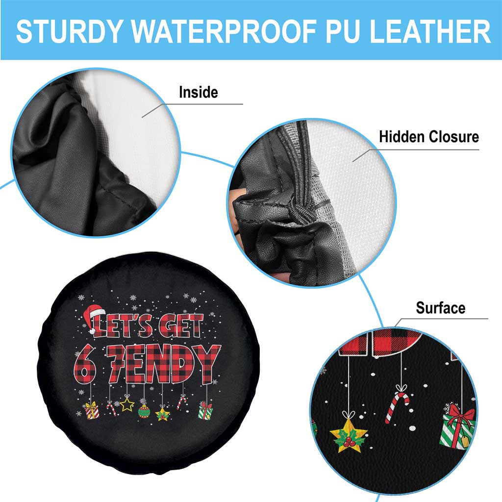 Six Seven Christmas Spare Tire Cover Let's get Sendy 7endy Funny 67 6 7 Meme Gen Alpha Slang TS10 Print Your Wear