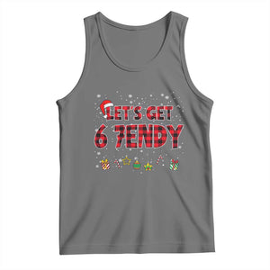 Six Seven Christmas Tank Top Let's get Sendy 7endy Funny 67 6 7 Meme Gen Alpha Slang TS10 Black Heather Print Your Wear