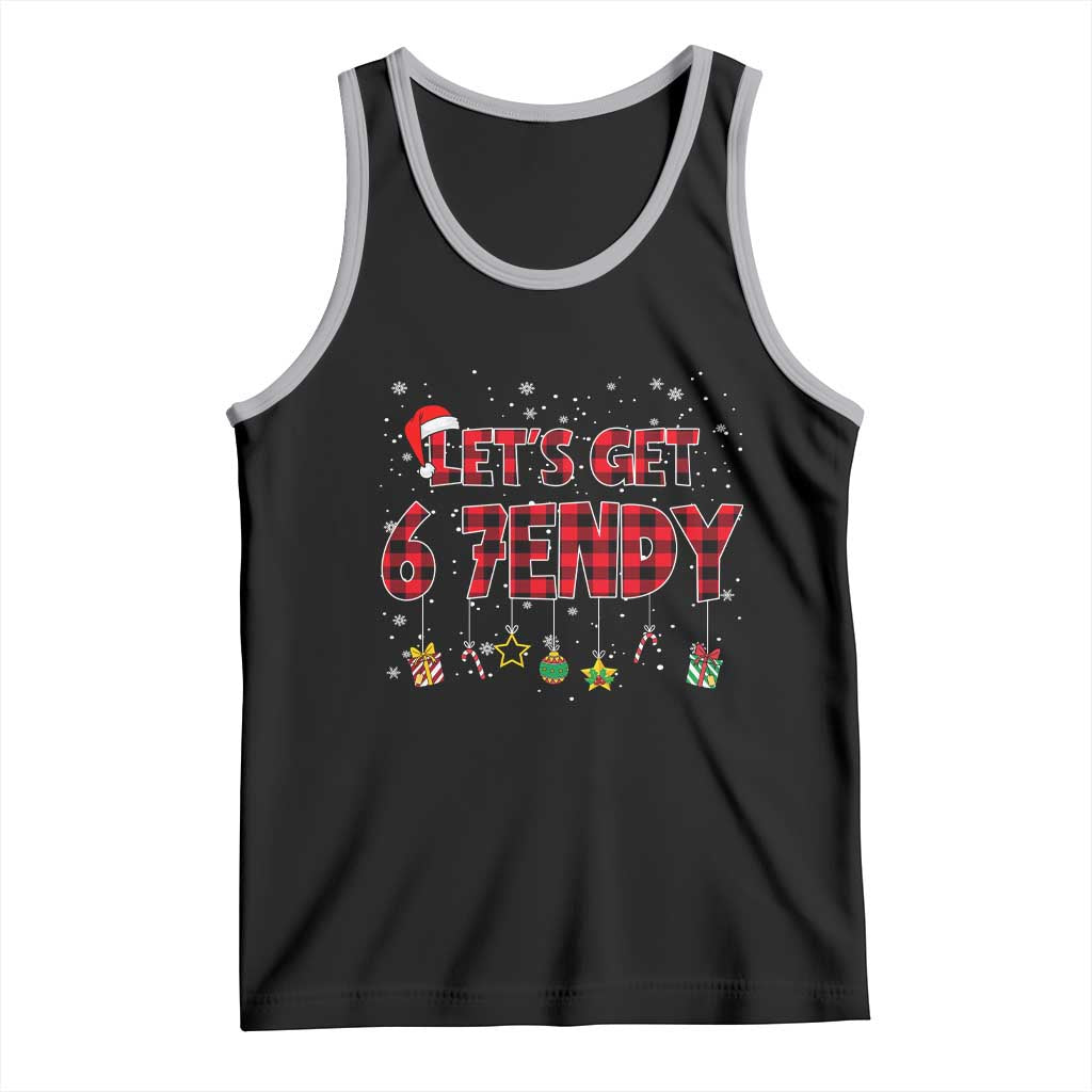 Six Seven Christmas Tank Top Let's get Sendy 7endy Funny 67 6 7 Meme Gen Alpha Slang TS10 Black Athletic Heather Print Your Wear