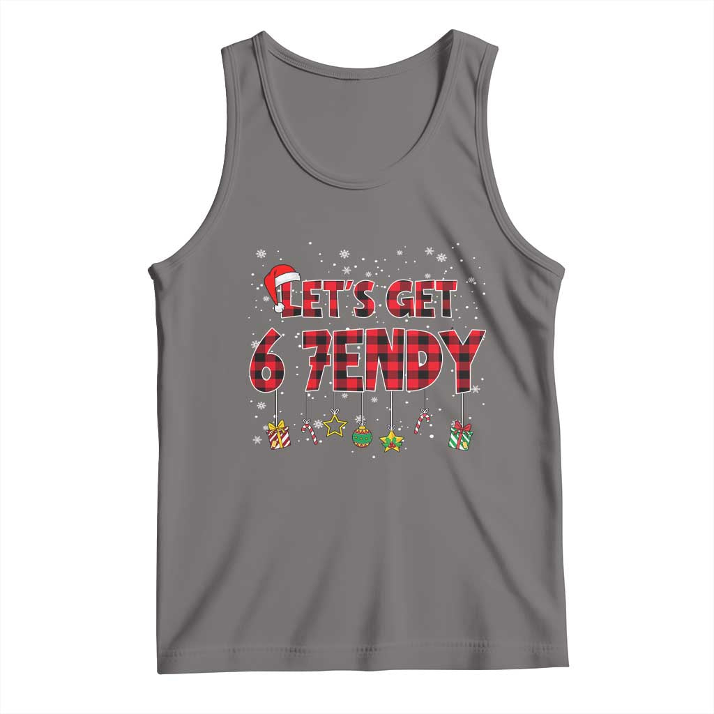 Six Seven Christmas Tank Top Let's get Sendy 7endy Funny 67 6 7 Meme Gen Alpha Slang TS10 Deep Heather Print Your Wear
