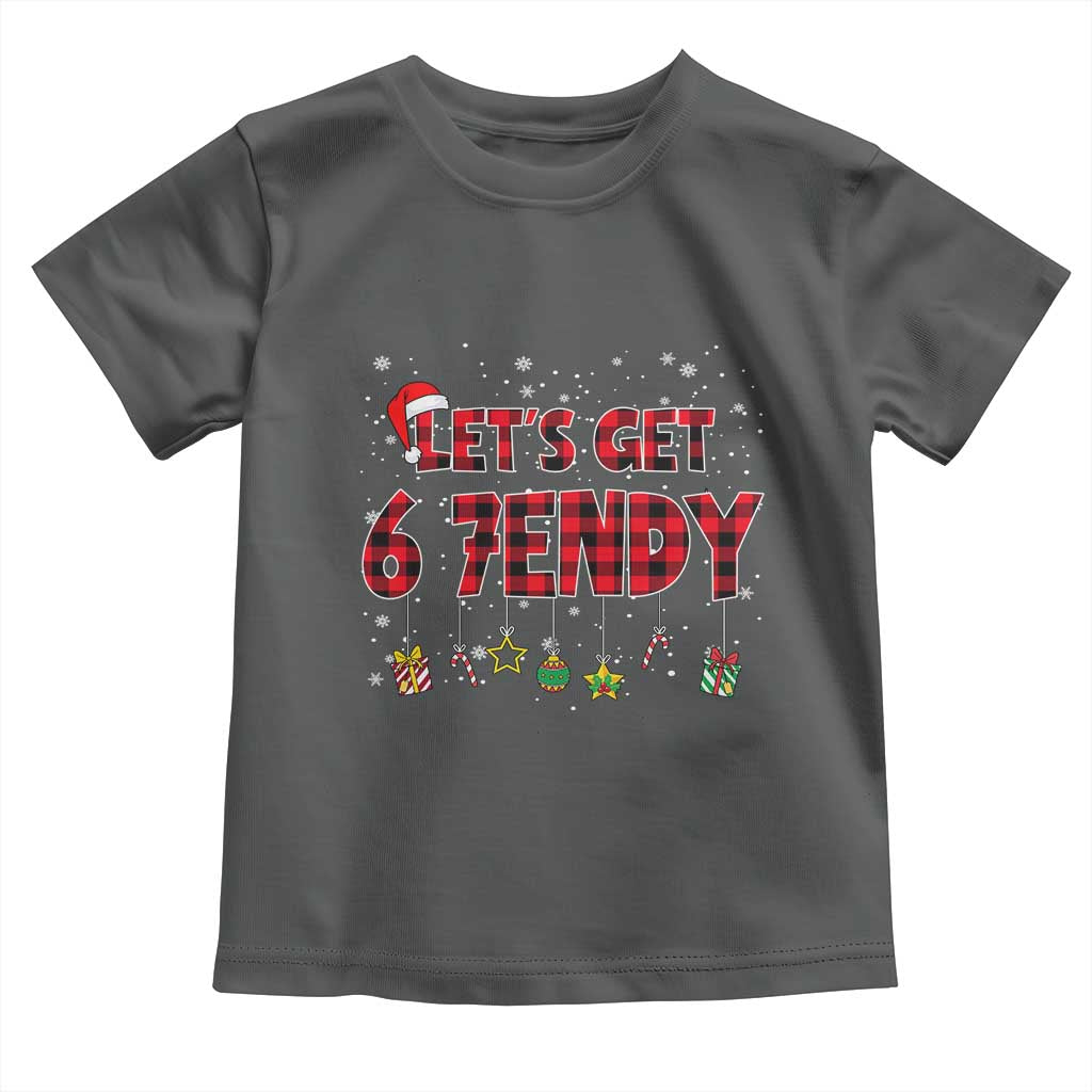 Six Seven Christmas Toddler T Shirt Let's get Sendy 7endy Funny 67 6 7 Meme Gen Alpha Slang TS10 Dark Heather Print Your Wear