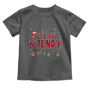 Six Seven Christmas Toddler T Shirt Let's get Sendy 7endy Funny 67 6 7 Meme Gen Alpha Slang TS10 Dark Heather Print Your Wear