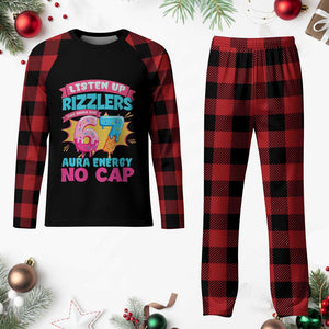 Listen Up Rizzlers This Sigma Has 67 Aura Energy Six Seven Plaid Pajama Set Baseball Drip Number 67 TS10 Buffalo Plaid Print Your Wear