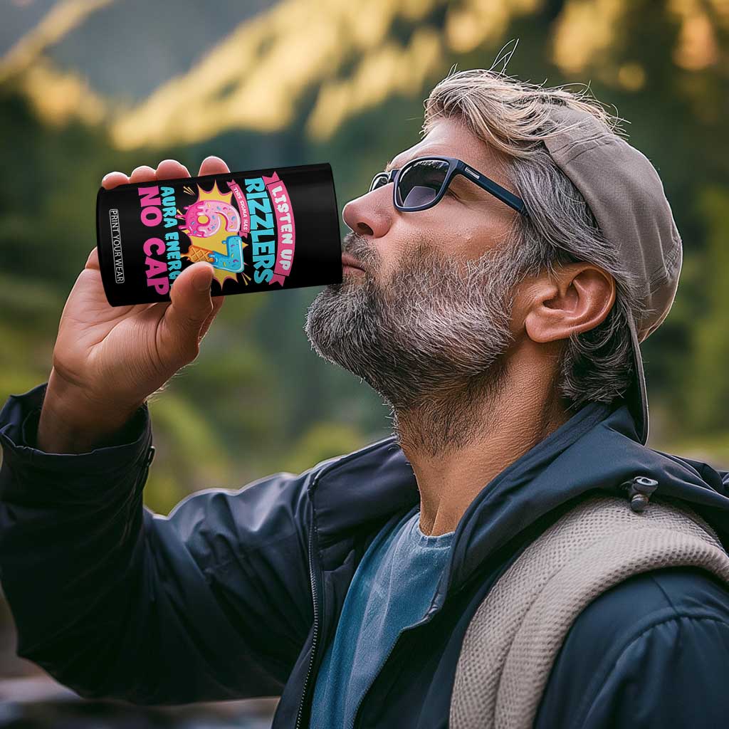 Listen Up Rizzlers This Sigma Has 67 Aura Energy Six Seven 4 in 1 Can Cooler Tumbler Baseball Drip Number 67 TS10 Print Your Wear