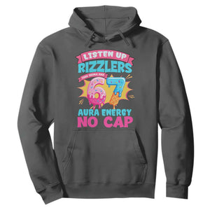 Listen Up Rizzlers This Sigma Has 67 Aura Energy Six Seven Hoodie Baseball Drip Number 67 TS10 Dark Heather Print Your Wear