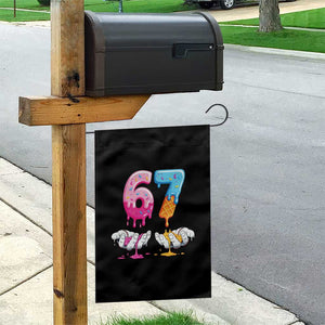 Funny 67 Six Seven Ice Cream Drip Garden Flag Cool Meme 6 7 Funny Number Couple Matching Costume TS10 Print Your Wear