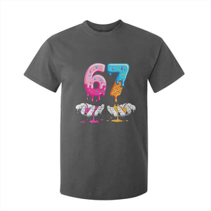 Funny 67 Six Seven Ice Cream Drip T Shirt For Kid Cool Meme 6 7 Funny Number Couple Matching Costume TS10 Dark Heather Print Your Wear