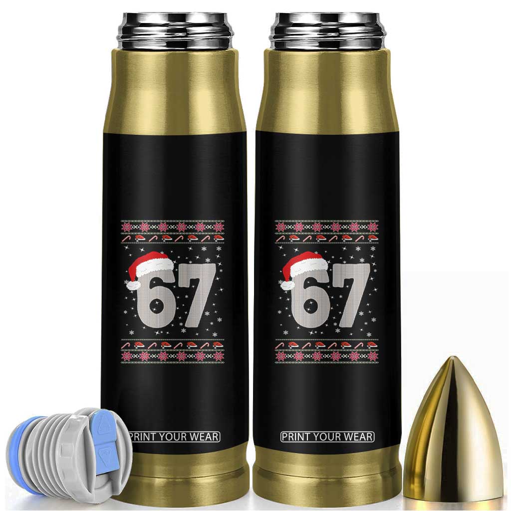 Funny Six Seven 6 7 Meme Ugly Christmas Bullet Tumbler Gen Alpha Slang TS10 Black Print Your Wear