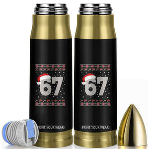 Funny Six Seven 6 7 Meme Ugly Christmas Bullet Tumbler Gen Alpha Slang TS10 Black Print Your Wear