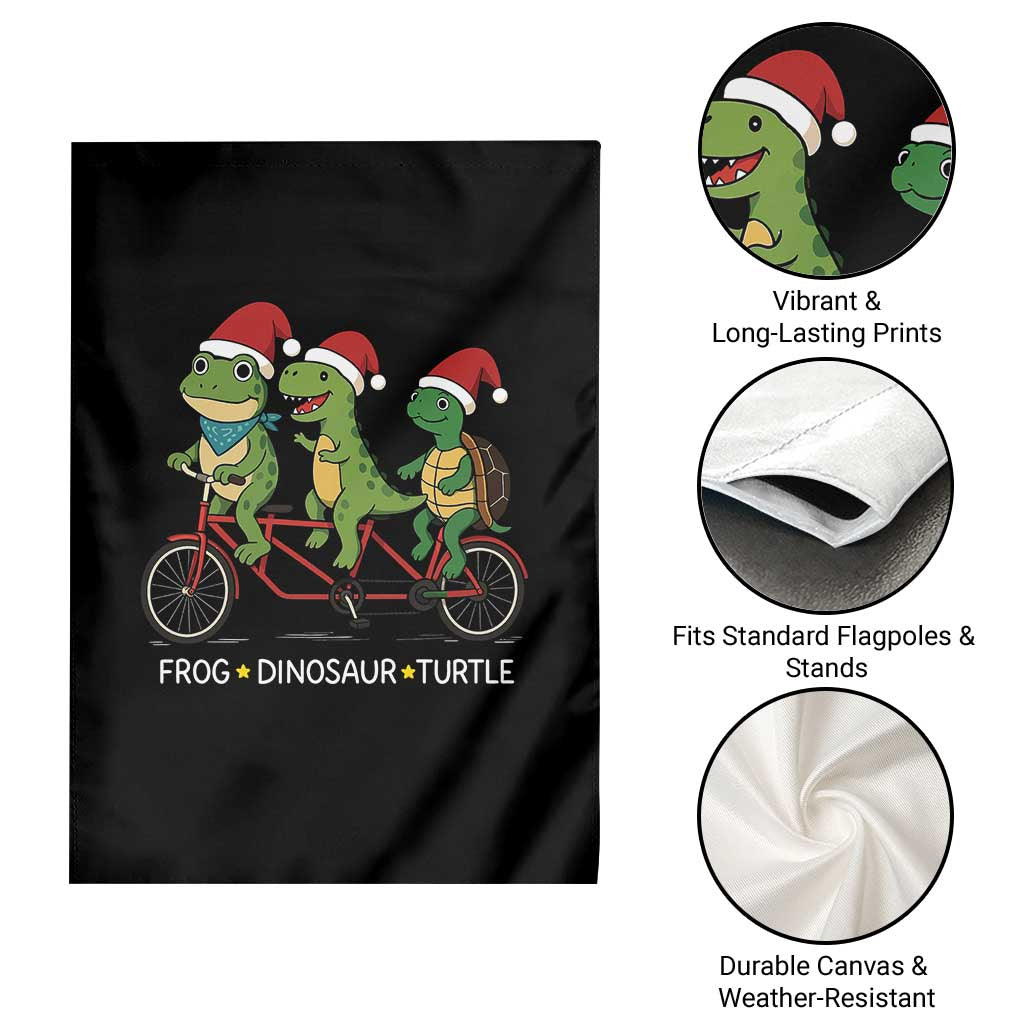 Subtle FDT Christmas Garden Flag Frog Dinosaur Turtle Political Satire TS10 Print Your Wear