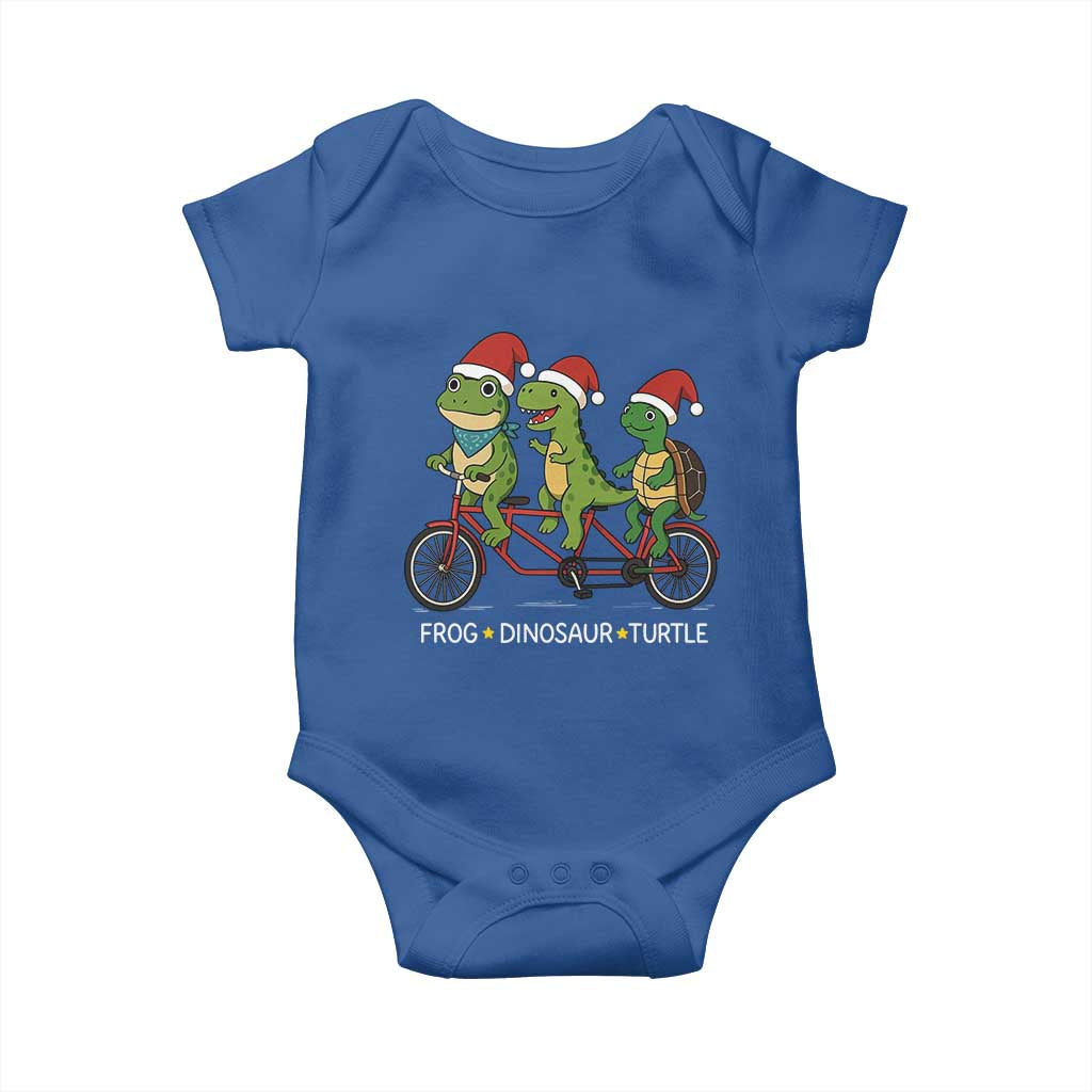 Subtle FDT Christmas Baby Onesie Frog Dinosaur Turtle Political Satire TS10 Royal Blue Print Your Wear