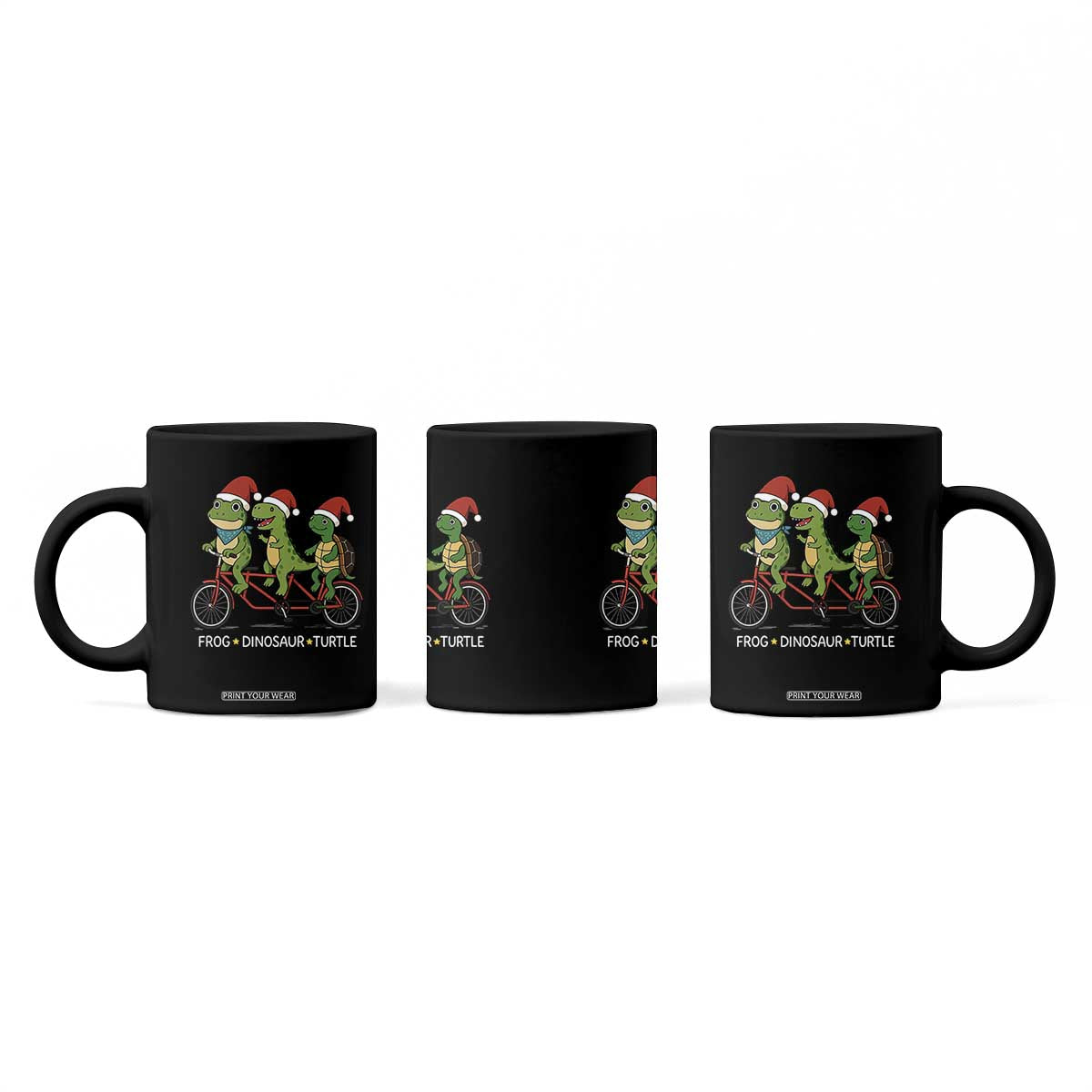 Subtle FDT Christmas Coffee Mug Frog Dinosaur Turtle Political Satire TS10 Print Your Wear