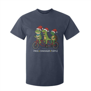Subtle FDT Christmas T Shirt For Kid Frog Dinosaur Turtle Political Satire - Print Your Wear