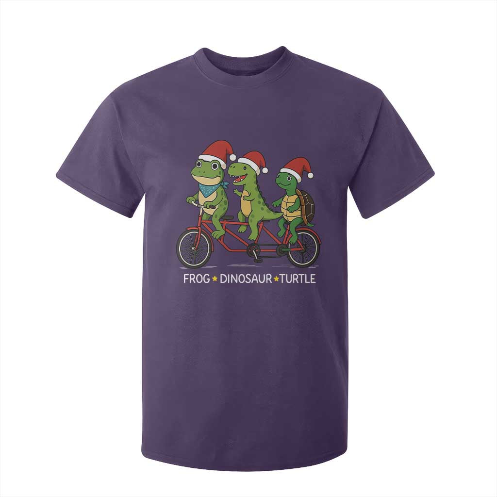 Subtle FDT Christmas T Shirt For Kid Frog Dinosaur Turtle Political Satire TS10 Purple Print Your Wear
