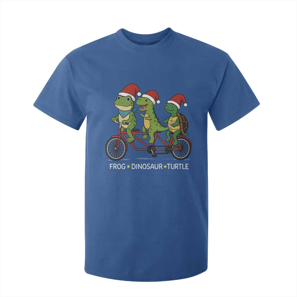 Subtle FDT Christmas T Shirt For Kid Frog Dinosaur Turtle Political Satire TS10 Royal Blue Print Your Wear