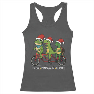 Subtle FDT Christmas Racerback Tank Top Frog Dinosaur Turtle Political Satire - Print Your Wear
