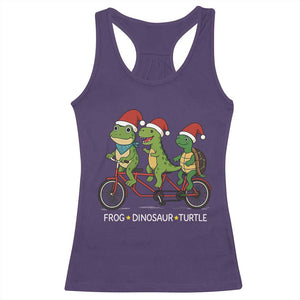Subtle FDT Christmas Racerback Tank Top Frog Dinosaur Turtle Political Satire - Print Your Wear
