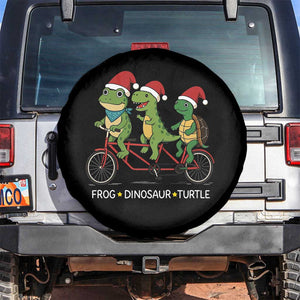 Subtle FDT Christmas Spare Tire Cover Frog Dinosaur Turtle Political Satire TS10 No hole Black Print Your Wear