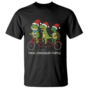 Subtle FDT Christmas T Shirt Frog Dinosaur Turtle Political Satire - Print Your Wear