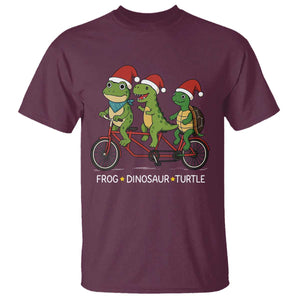 Subtle FDT Christmas T Shirt Frog Dinosaur Turtle Political Satire - Print Your Wear
