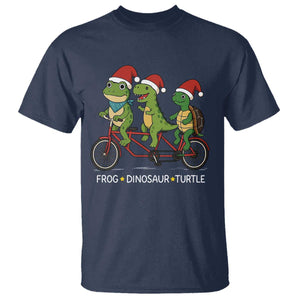 Subtle FDT Christmas T Shirt Frog Dinosaur Turtle Political Satire - Print Your Wear