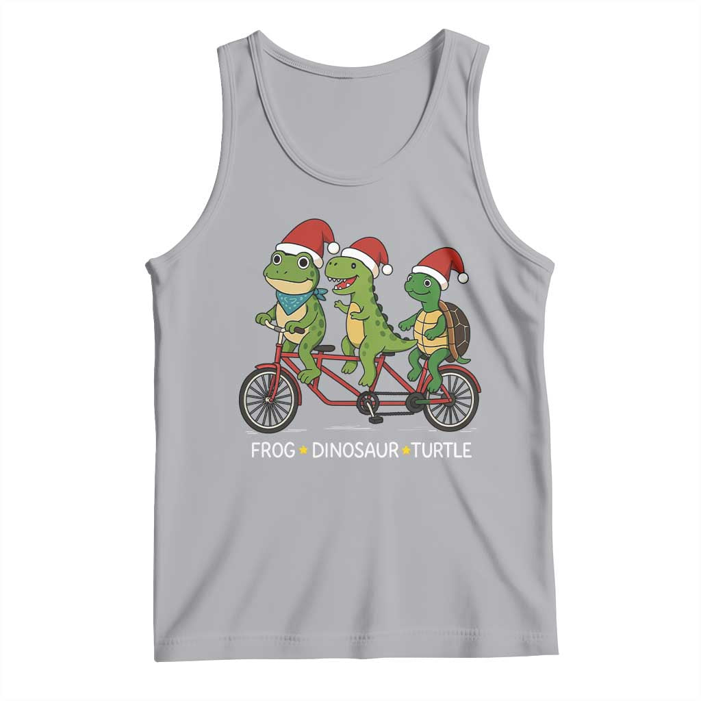 Subtle FDT Christmas Tank Top Frog Dinosaur Turtle Political Satire TS10 Athletic Heather Print Your Wear