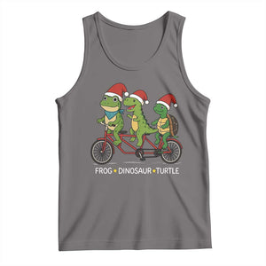 Subtle FDT Christmas Tank Top Frog Dinosaur Turtle Political Satire - Print Your Wear