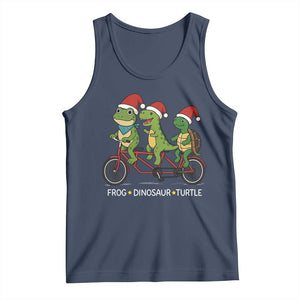 Subtle FDT Christmas Tank Top Frog Dinosaur Turtle Political Satire - Print Your Wear