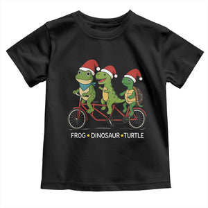Subtle FDT Christmas Toddler T Shirt Frog Dinosaur Turtle Political Satire - Print Your Wear