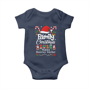 Family Christmas 2025 Baby Onesie Matching Xmas Squad Santa TS10 Navy Print Your Wear
