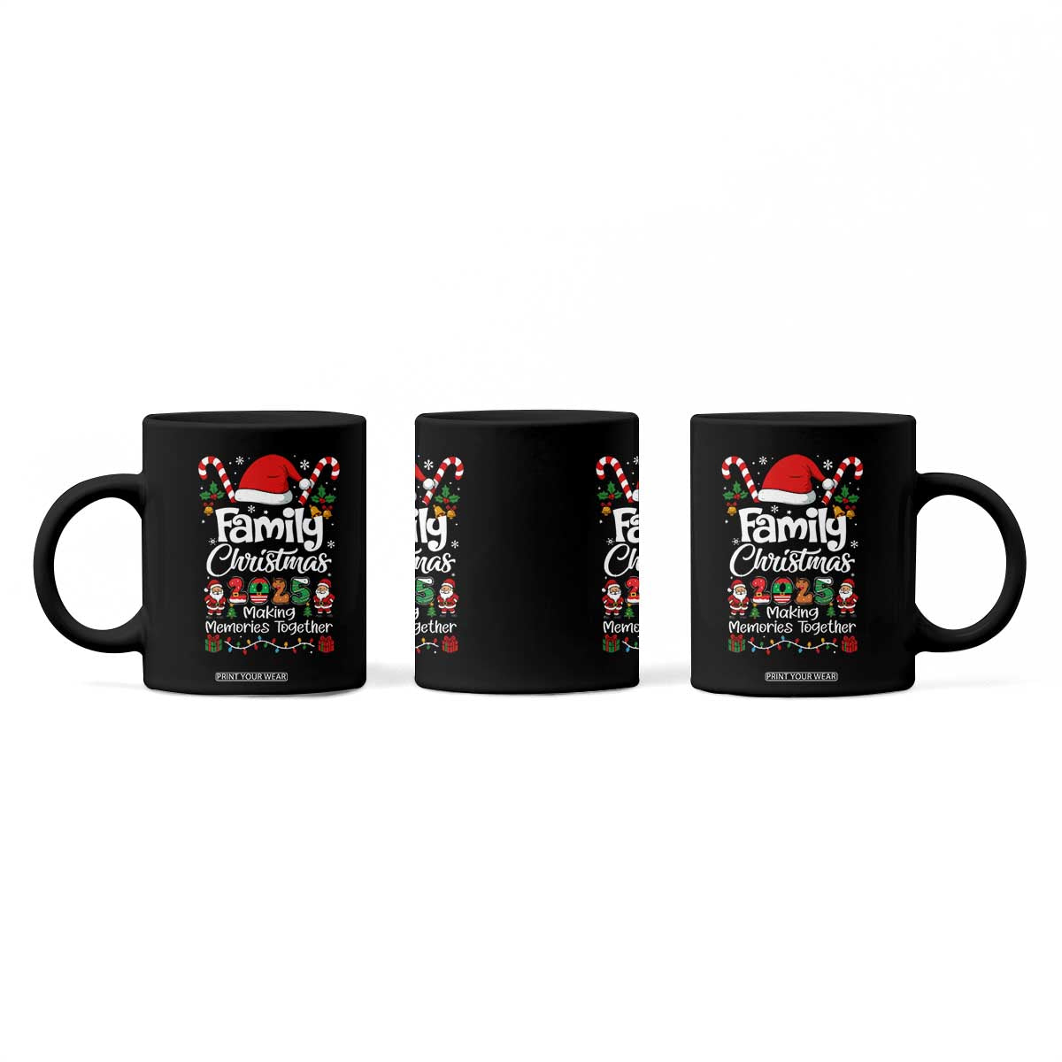 Family Christmas 2025 Coffee Mug Matching Xmas Squad Santa TS10 Print Your Wear
