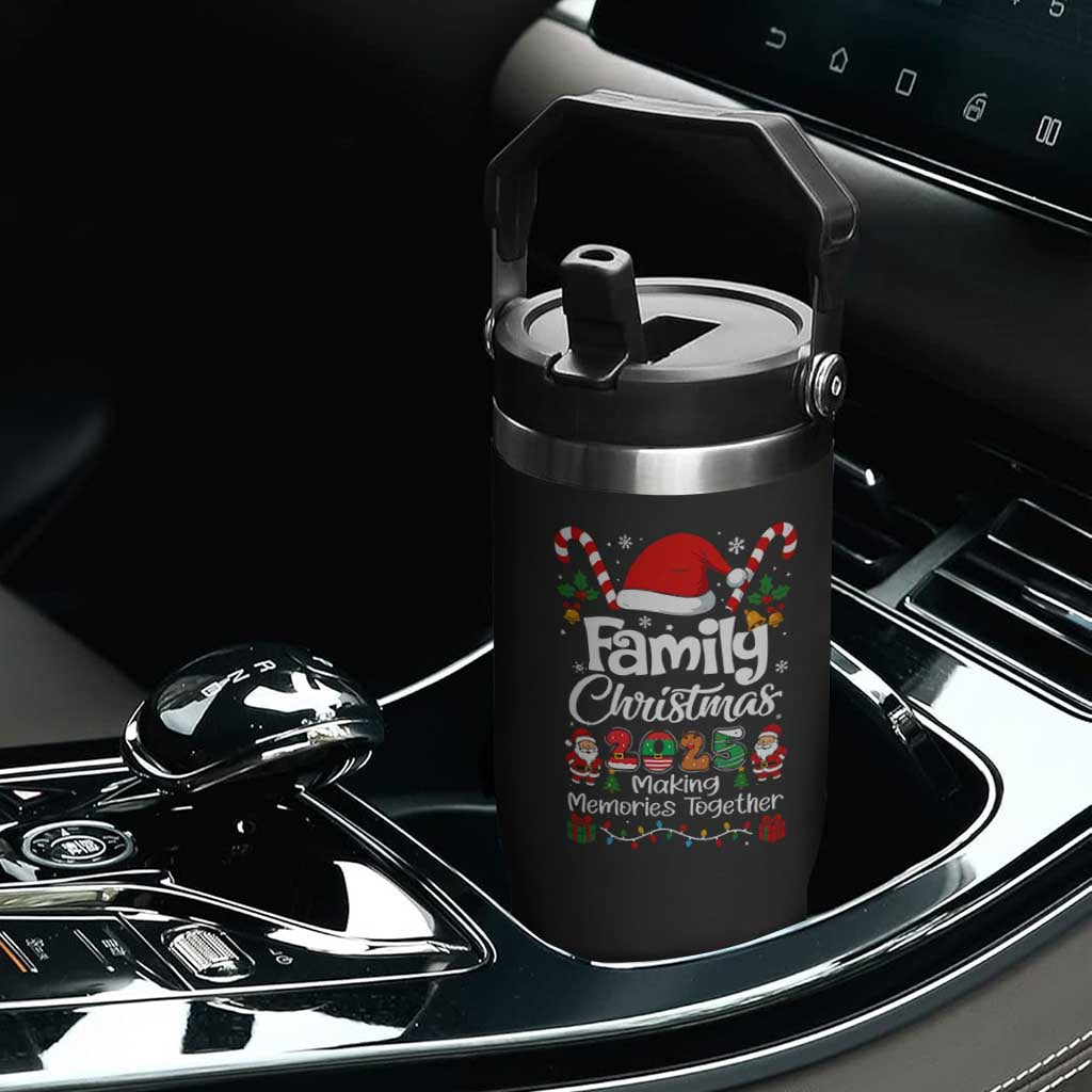 Family Christmas 2025 Flip Straw Tumbler Matching Xmas Squad Santa TS10 Print Your Wear
