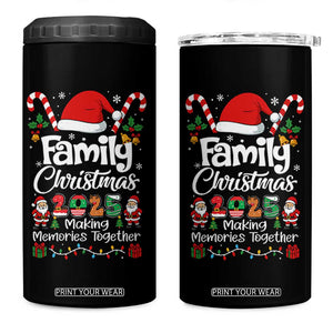 Family Christmas 2025 4 in 1 Can Cooler Tumbler Matching Xmas Squad Santa TS10 One Size: 16 oz Black Print Your Wear