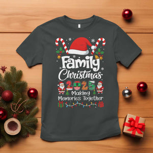 Family Christmas 2025 T Shirt Matching Xmas Squad Santa TS10 Dark Heather Print Your Wear
