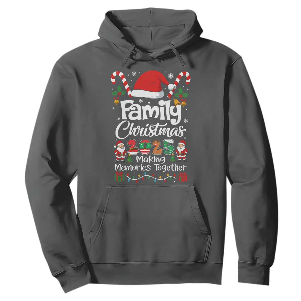 Family Christmas 2025 Hoodie Matching Xmas Squad Santa TS10 Dark Heather Print Your Wear