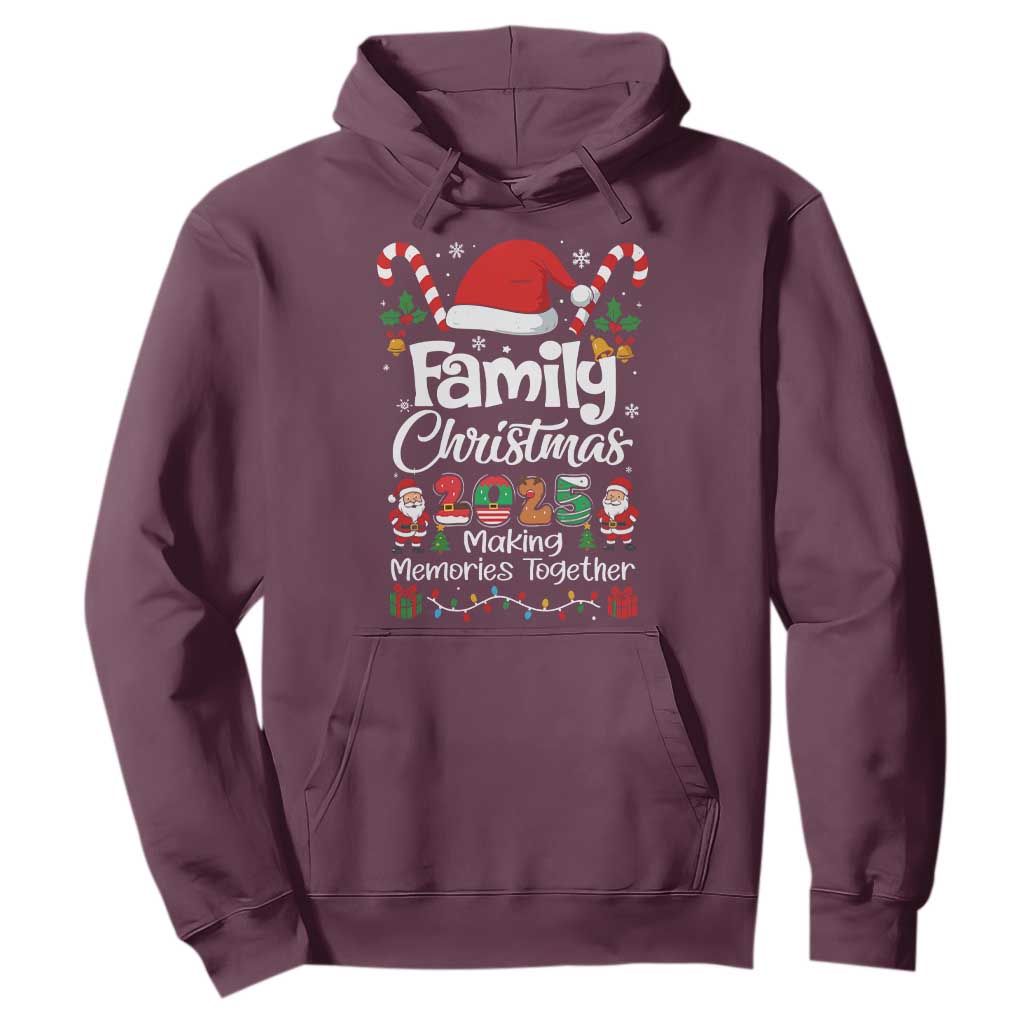 Family Christmas 2025 Hoodie Matching Xmas Squad Santa TS10 Maroon Print Your Wear