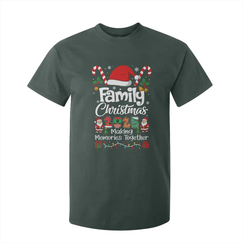 Family Christmas 2025 T Shirt For Kid Matching Xmas Squad Santa TS10 Dark Forest Green Print Your Wear