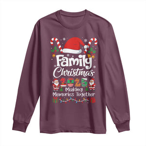Family Christmas 2025 Long Sleeve Shirt Matching Xmas Squad Santa TS10 Maroon Print Your Wear