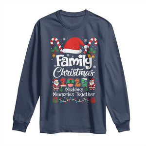 Family Christmas 2025 Long Sleeve Shirt Matching Xmas Squad Santa TS10 Navy Print Your Wear